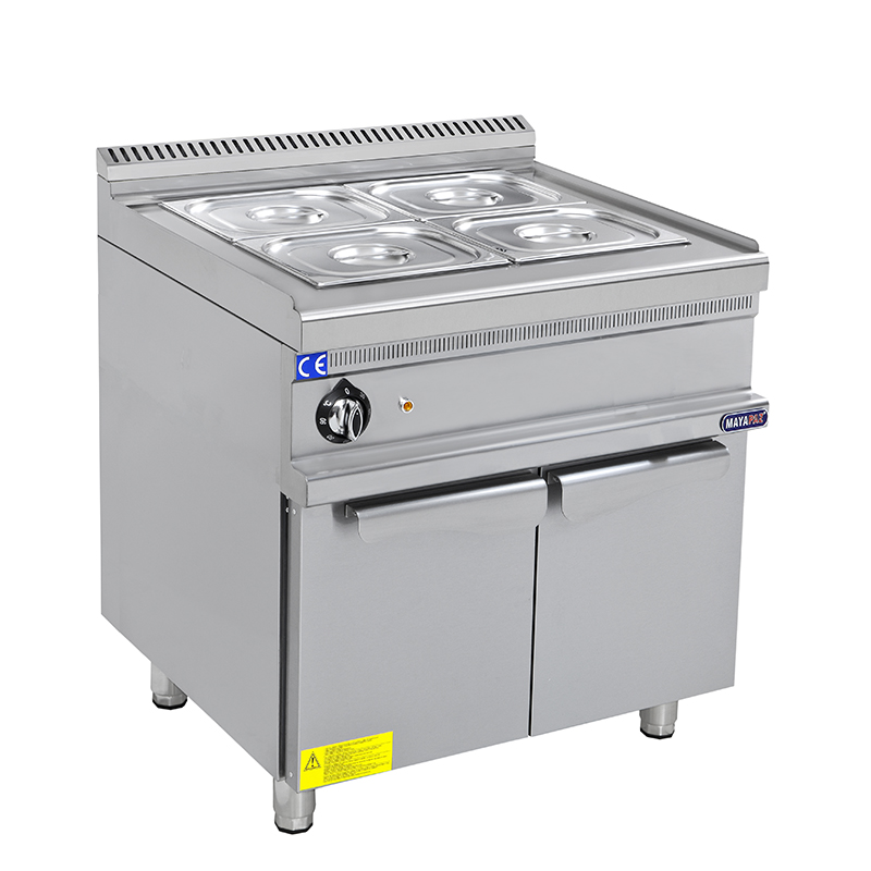 MAYAPAZ M-DBE 890 Benmari, Elektrikli, 2xGN1/1, Dolaplı, 800x900x850 mm, 900 Serisi